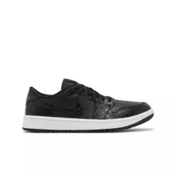Chaussures Nike Air Jordan 1 Low G Black Croco