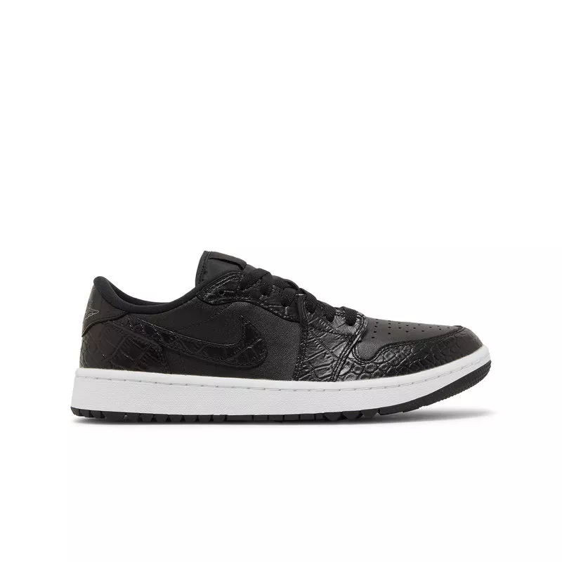 Chaussures Nike Air Jordan 1 Low G Black Croco