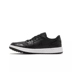 Chaussures Nike Air Jordan 1 Low G Black Croco