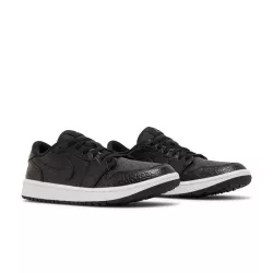 Chaussures Nike Air Jordan 1 Low G Black Croco