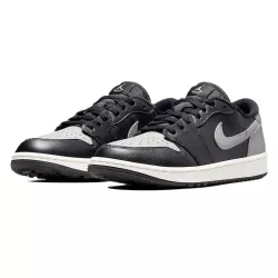 Chaussures Femmes Nike Air Jordan 1 Low G Black Medium Grey Sail