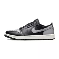 Chaussures Femmes Nike Air Jordan 1 Low G Black Medium Grey Sail