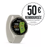 Montre GPS Garmin Approach S50 Gold Ivory