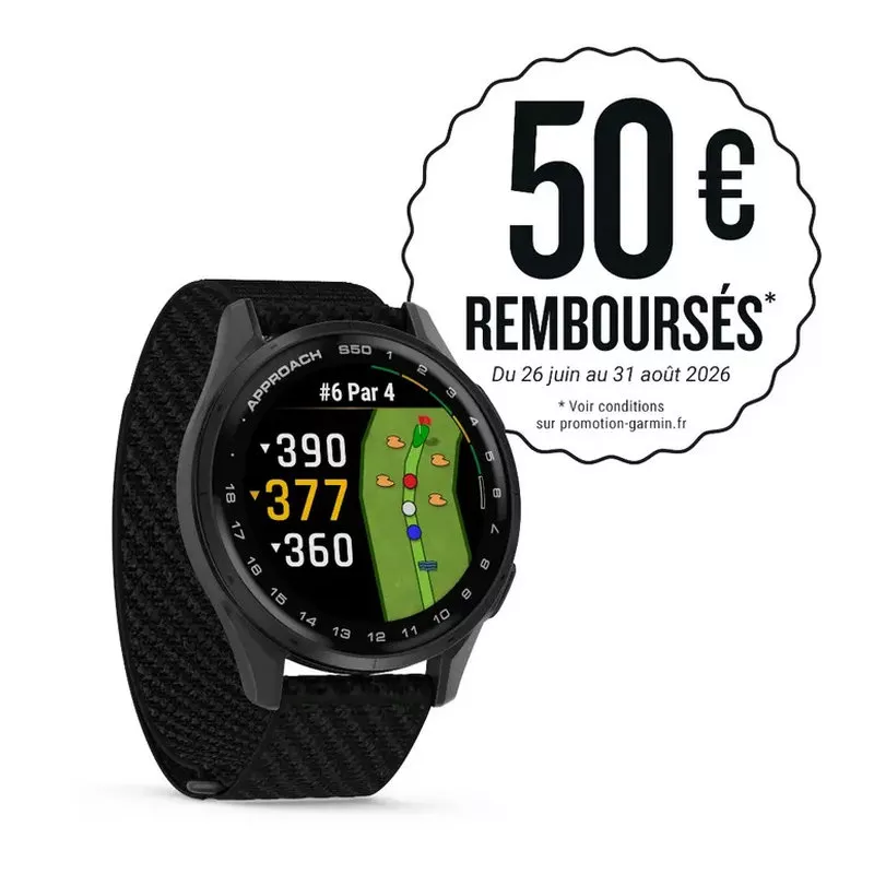 Montre GPS Garmin Approach S50 Black Grey