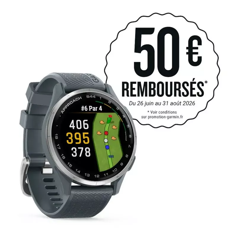 Montre GPS Garmin Approach S44 Blue Silver