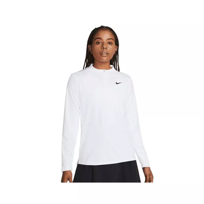Sweat Femme Nike Dri-Fit Advantage UV 1/2 Zip Top White