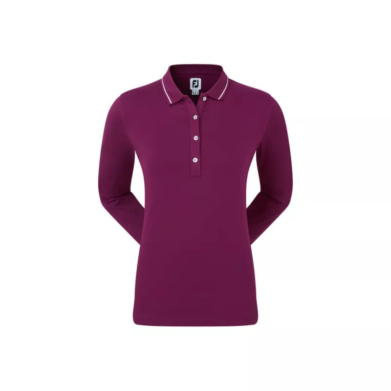 Polo Manches Longues Femme Footjoy Thermolite Burgundy