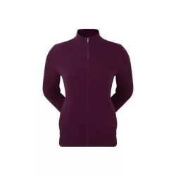 Pull Femme Footjoy Lined Full Zip Burgundy