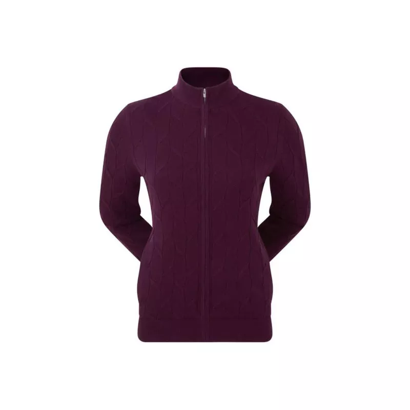 Pull Femme Footjoy Lined Full Zip Burgundy