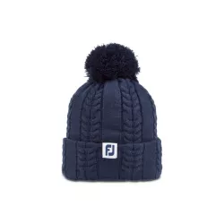 Bonnet Femme Footjoy Cable Knit Bubble Frog Navy