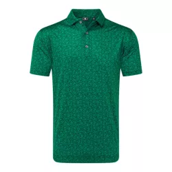 Polo Footjoy Print Floral Lisle Field Green