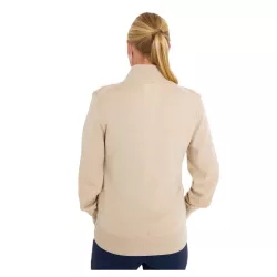 Pull Femme Abacus Liffin Knitted Windstopper Full-Zip FW26 Sandshell