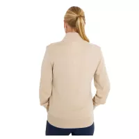 Pull Femme Abacus Liffin Knitted Windstopper Full-Zip FW26 Sandshell