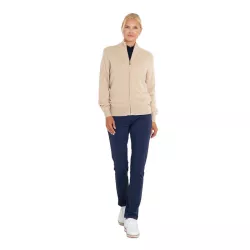 Pull Femme Abacus Liffin Knitted Windstopper Full-Zip FW26 Sandshell