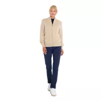 Pull Femme Abacus Liffin Knitted Windstopper Full-Zip FW26 Sandshell