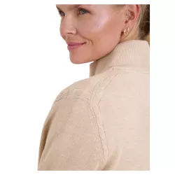 Pull Femme Abacus Liffin Knitted Windstopper Full-Zip FW26 Sandshell
