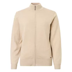 Abacus Liffin Knitted Windstopper Full-Zip Sandshell Femme — Pull golf maille mérinos coupe-vent