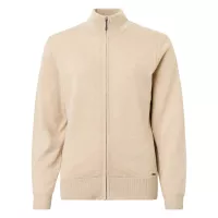 Abacus Liffin Knitted Windstopper Full-Zip Sandshell Femme — Pull golf maille mérinos coupe-vent