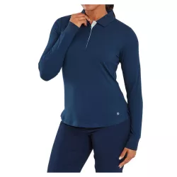 Polo Manches Longues Femme Footjoy Thermoseries Shirt FW26 Navy