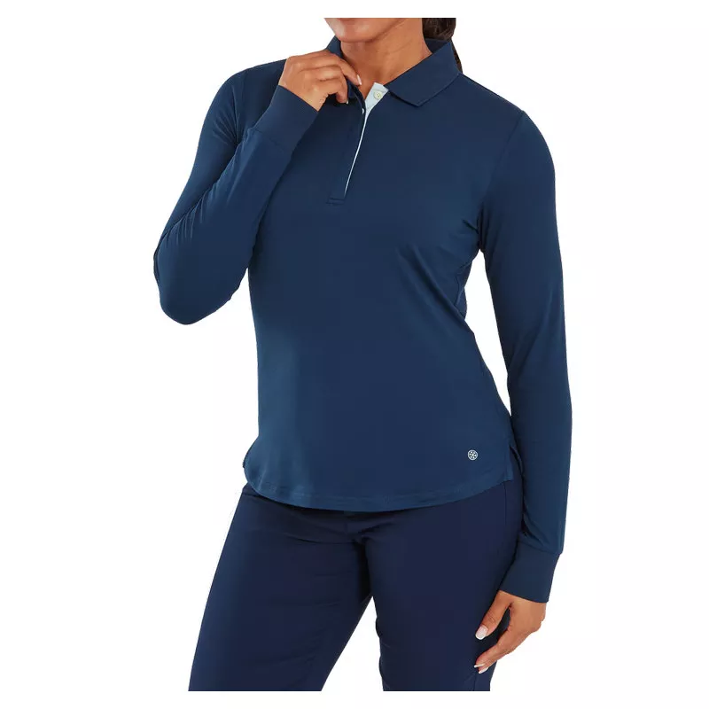 Polo Manches Longues Femme Footjoy Thermoseries Shirt FW26 Navy