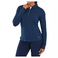 Polo Manches Longues Femme Footjoy Thermoseries Shirt FW26 Navy