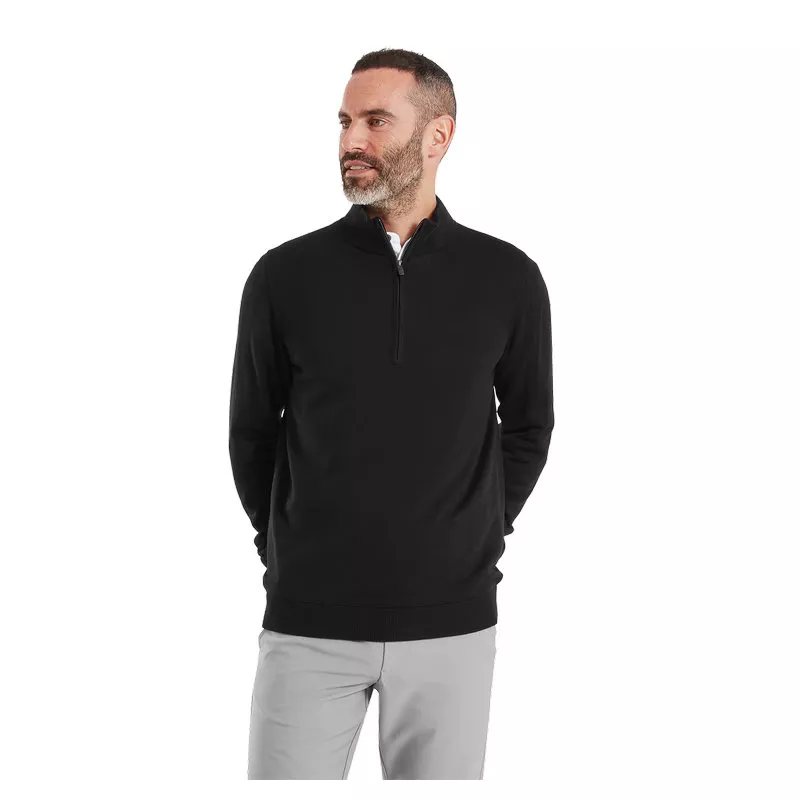 Pullover Footjoy Drirelease 1/2 Zip Switer FW26 Black