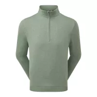Pullover Footjoy Drirelease 1/2 Zip Switer FW26 Grey Lichen