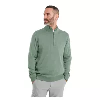 Pullover Footjoy Drirelease 1/2 Zip Switer FW26 Grey Lichen