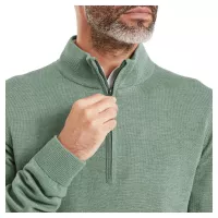 Pullover Footjoy Drirelease 1/2 Zip Switer FW26 Grey Lichen