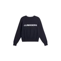 Pull Femme J.Lindeberge Clarissa Windbreaker Sweater FW26 Navy