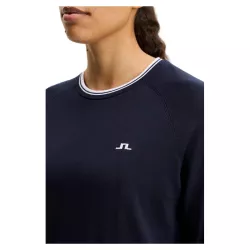 Pull Femme J.Lindeberge Clarissa Windbreaker Sweater FW26 Navy