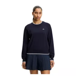 Pull Femme J.Lindeberge Clarissa Windbreaker Sweater FW26 Navy