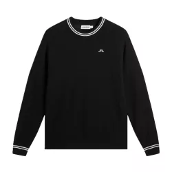 Pull J.Lindeberge Kenny Windbreaker Knit Sweater FW26 Black