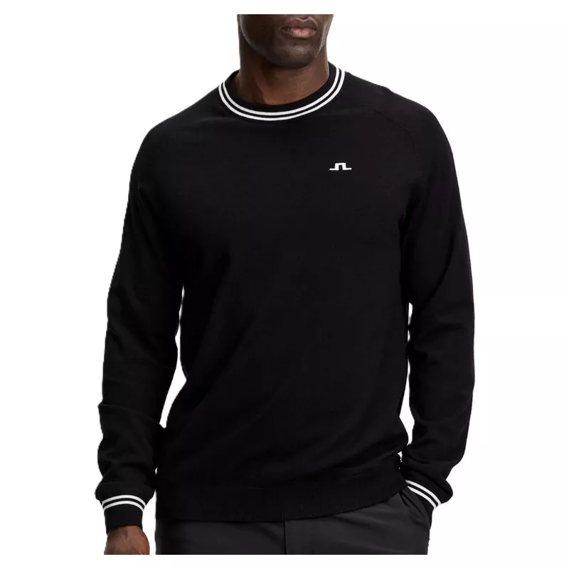 Pull J.Lindeberge Kenny Windbreaker Knit Sweater FW26 Black