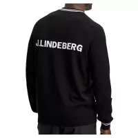 Pull J.Lindeberge Kenny Windbreaker Knit Sweater FW26 Black