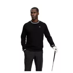 Pull J.Lindeberge Kenny Windbreaker Knit Sweater FW26 Black