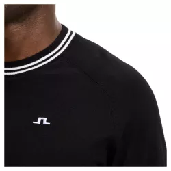 Pull J.Lindeberge Kenny Windbreaker Knit Sweater FW26 Black