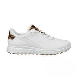 Chaussures Femme Ecco Golf S-Casual White Lion – Chaussures de golf imperméables en cuir avec adhérence E-DTS®