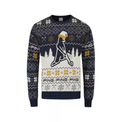 Pull De Noel Ping Festive Mr.Ping Jumper FW26 Oxford Blue