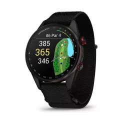 Montre GPS Garmin S72 - 47mm Titane Carbon Gray DLC/Rouge