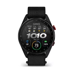 Montre GPS Garmin S72 - 47mm Titane Carbon Gray DLC/Rouge
