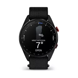 Montre GPS Garmin S72 - 47mm Titane Carbon Gray DLC/Rouge