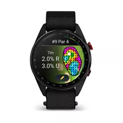Montre GPS Garmin S72 - 47mm Titane Carbon Gray DLC/Rouge