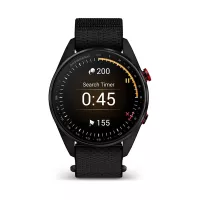 Montre GPS Garmin S72 - 47mm Titane Carbon Gray DLC/Rouge