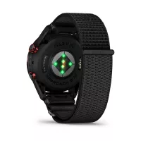 Montre GPS Garmin S72 - 47mm Titane Carbon Gray DLC/Rouge