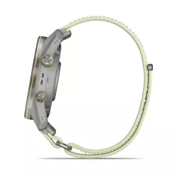 Montre GPS Garmin S72 - 47mm Titane Silver/Citron