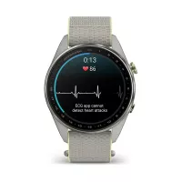 Montre GPS Garmin S72 - 47mm Titane Silver/Citron