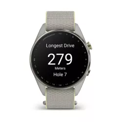 Montre GPS Garmin S72 - 47mm Titane Silver/CitronMontre GPS Garmin S72 - 47mm Titane Silver/Citron