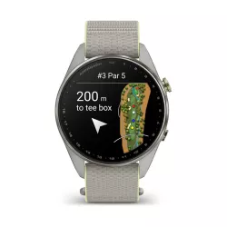 Montre GPS Garmin S72 - 47mm Titane Silver/Citron