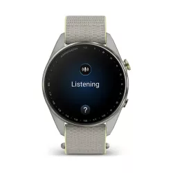 Montre GPS Garmin S72 - 47mm Titane Silver/Citron